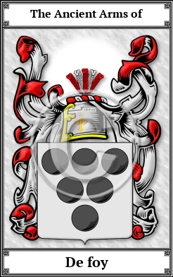 De foy Family Crest Download (JPG) Book Plated - 600 DPI